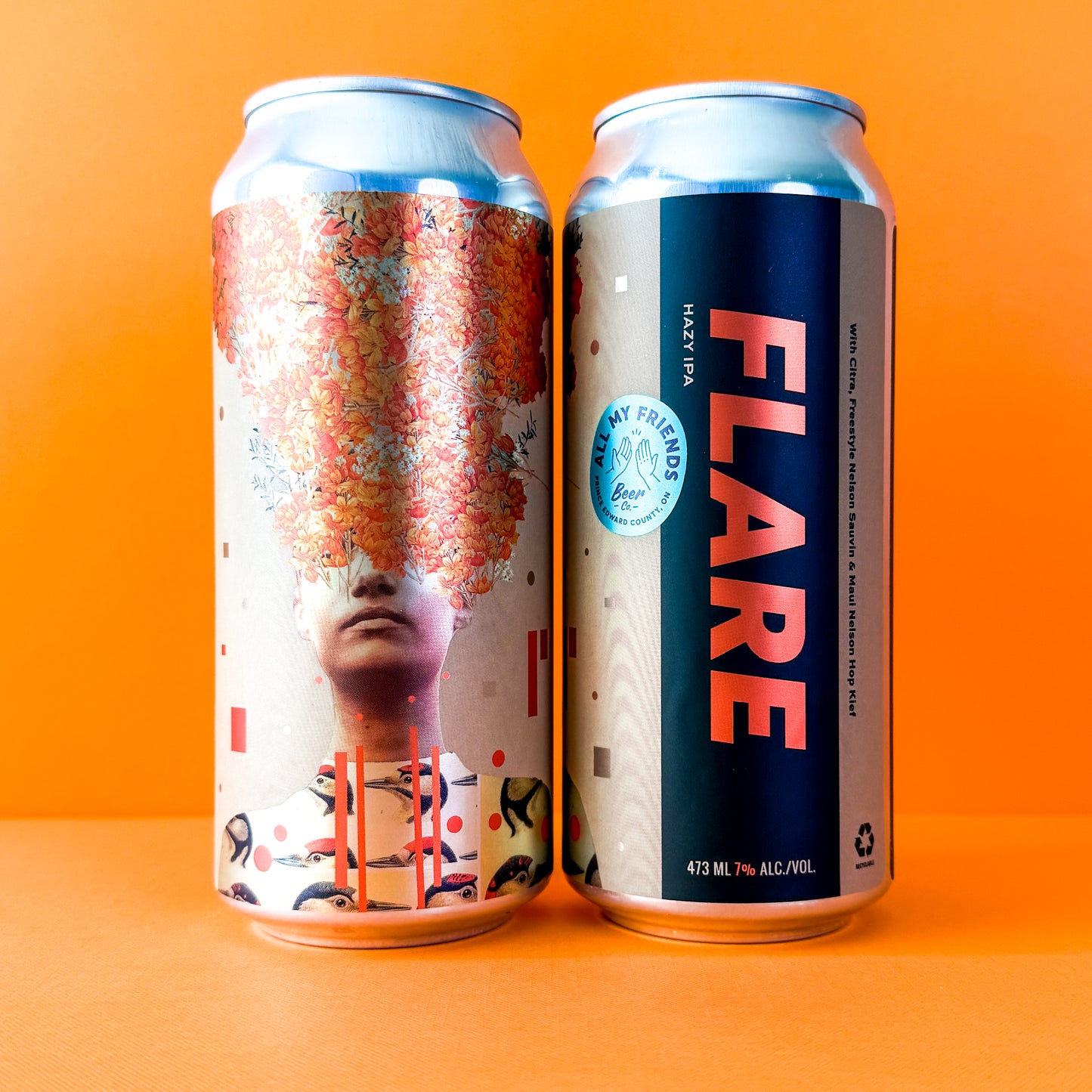 FLARE - Hazy IPA w Citra, Freestyle Nelson Sauvin, Maui Nelson Hop Kief 7% - 473ml Can - Collaboration w Freestyle Hop Farms