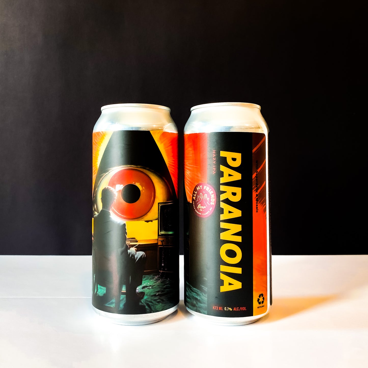 Paranoia - Hazy IPA w Mosaic & Superdelic 6.7% - 473ml Can