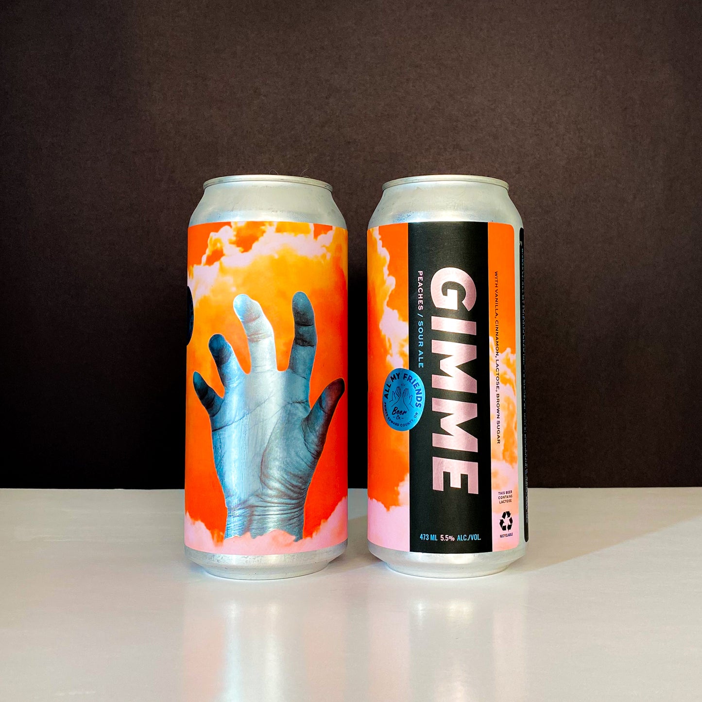 GIMME - Sour Ale w Peaches, Brown Sugar, Cinnamon, Vanilla, and Lactose 5.5% - 473ml Can