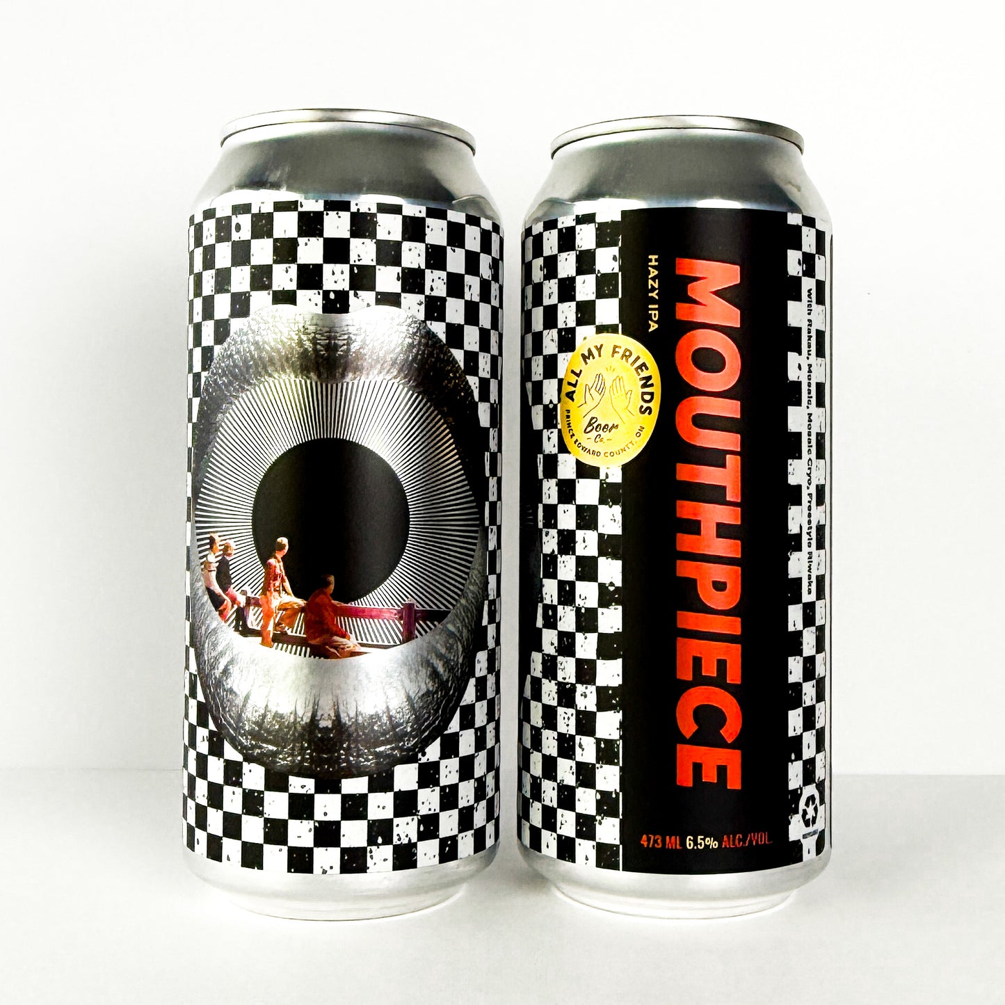 Mouthpiece - Hazy IPA w Rakau, Mosaic, Mosaic Cryo, Freestyle Riwaka 6.5% - 473ml Can