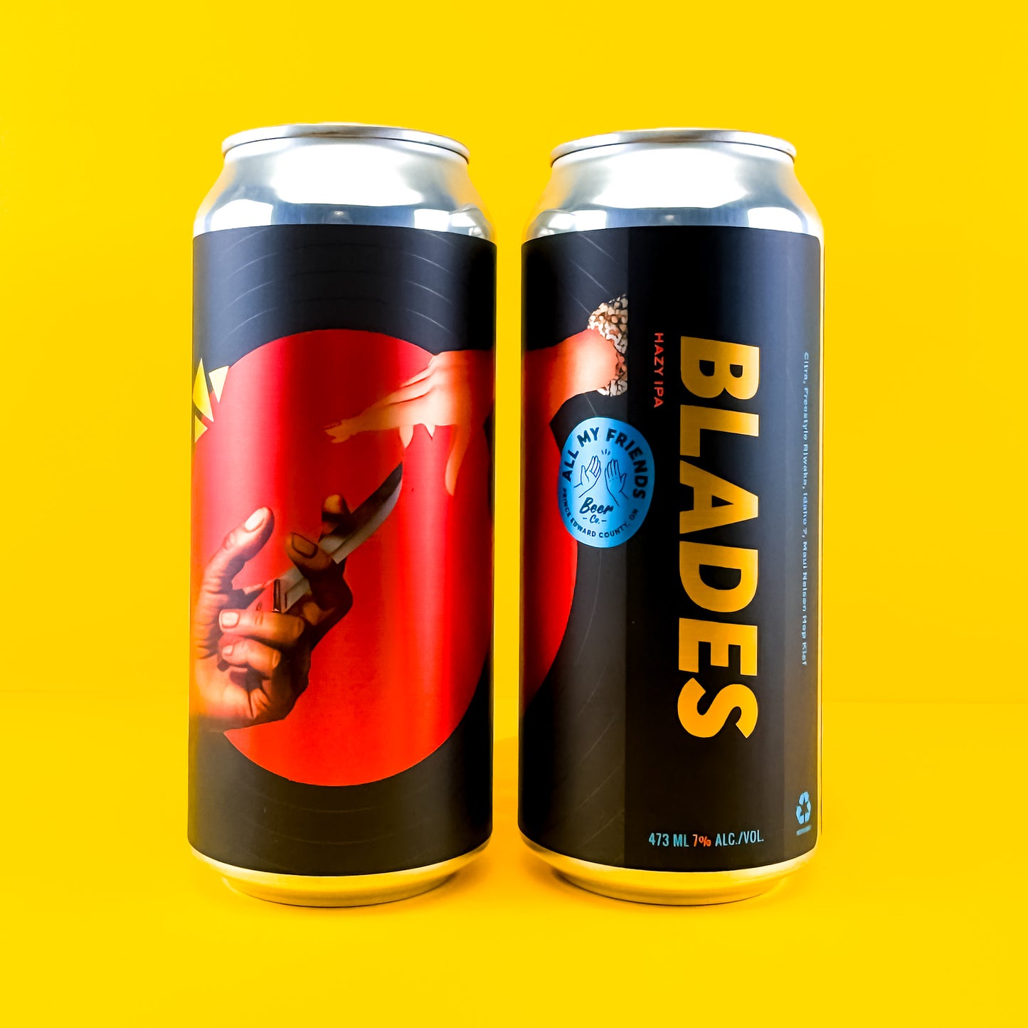 Blades - Hazy IPA w Citra, Riwaka, Idaho 7, Maui Nelson Hop Kief 7% - 473ml Can