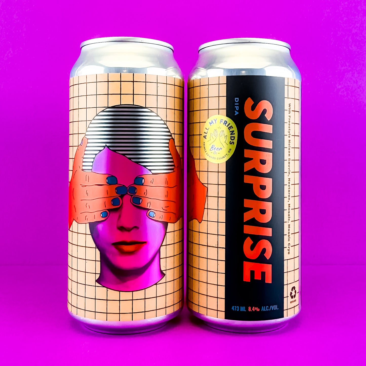 Surprise - DIPA w Freestyle Nelson Sauvin, Nectaron, Mosaic, Mosaic Cryo 8.4% - 473ml Can