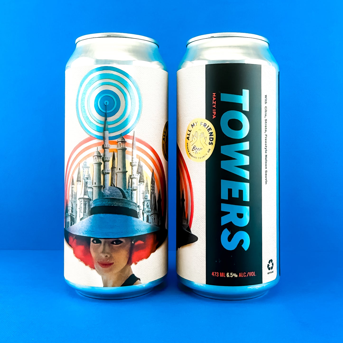 Towers - Hazy IPA w Citra, Strata, Freestyle Nelson Sauvin 6.5% - 473ml Can