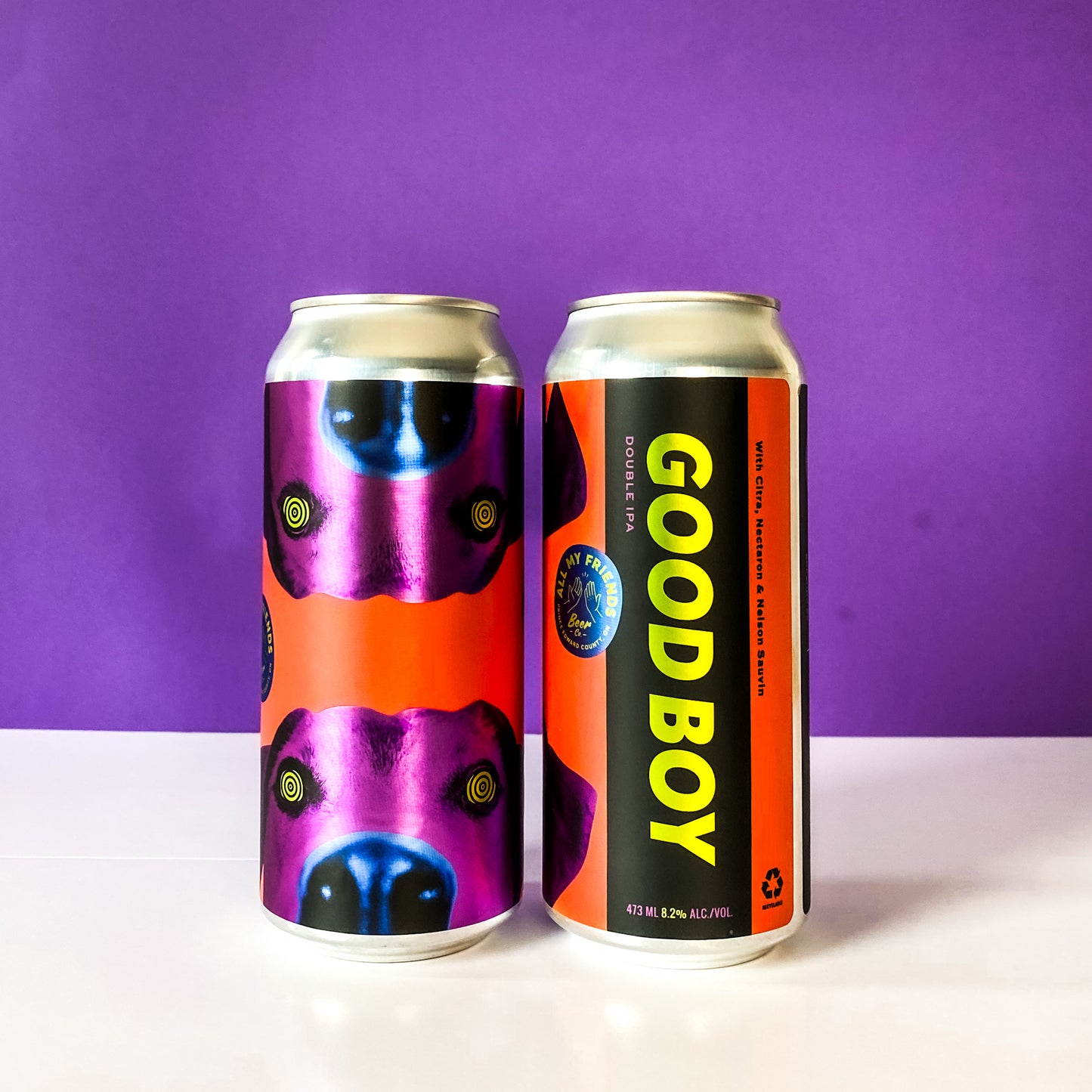 Good Boy - Hazy Double IPA 8.2% - 473ml Can - Collaboration w Wood Brothers Brewing Co