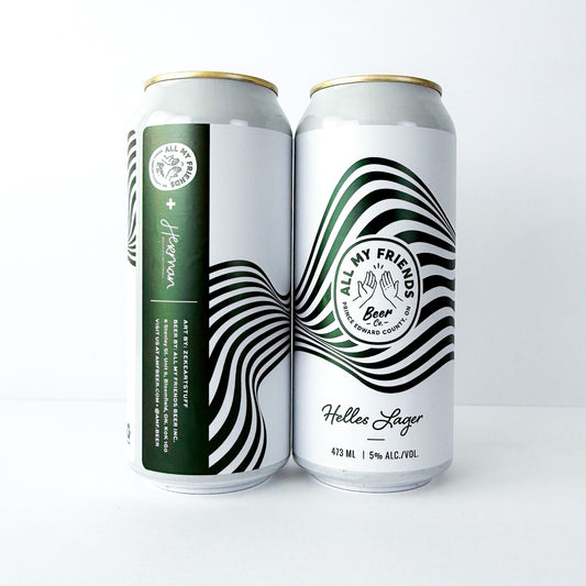 HELLES LAGER 5% - 473ml Can - Collaboration w Herman Brasserie Artisanale