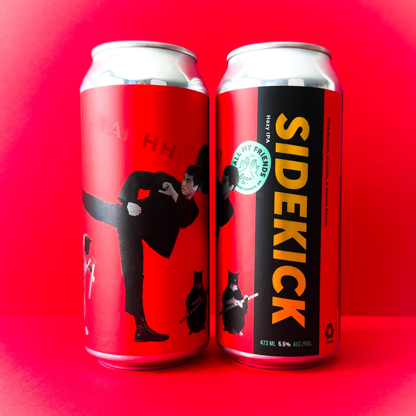 SIDEKICK - Hazy IPA w Mosaic, Amarillo, & Nelson Sauvin 6.6% - 473ml Can