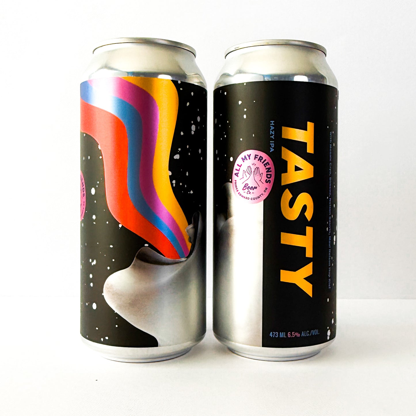 Tasty - Hazy IPA w Mosaic Cryo, Simcoe, Nelson Sauvin, Maui Nelson Hop Kief 6.5% - 473ml Cans