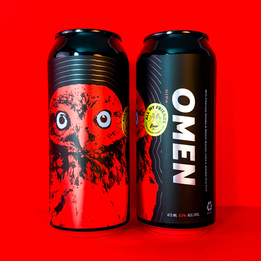 OMEN - DIPA w Freestyle Riwaka & Nelson, Citra, Riwaka Hop Kief 8.5% - 473ml Can - Collaboration w Brasserie Du Bas Canada