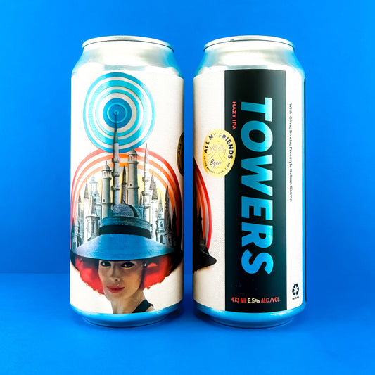Towers - Hazy IPA w Citra, Strata, Freestyle Nelson Sauvin 6.5% - 473ml Can