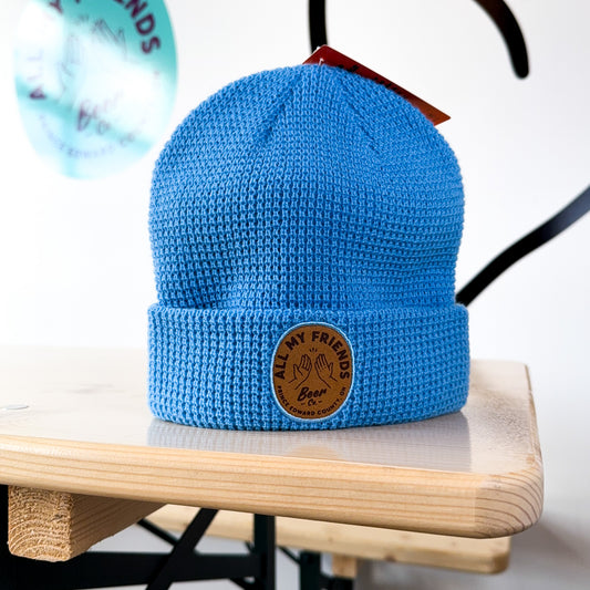 Blue Toque  - Brown AMF Patch